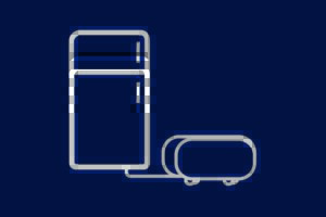 Portable power station powering refrigerator during power outage